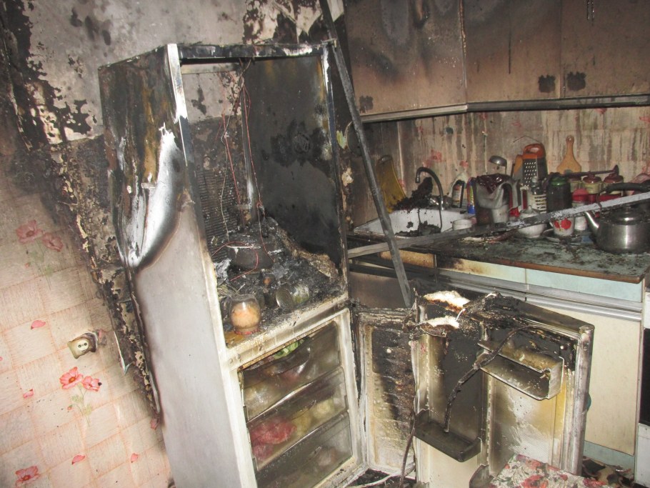 Сгорела кухня в квартире