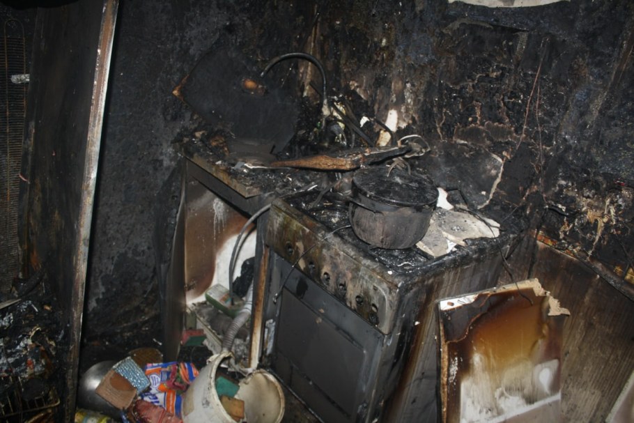 Сгорела кухня в квартире