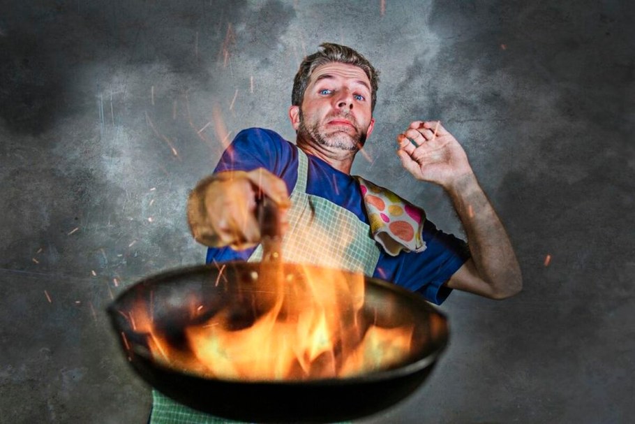 Дым на кухне