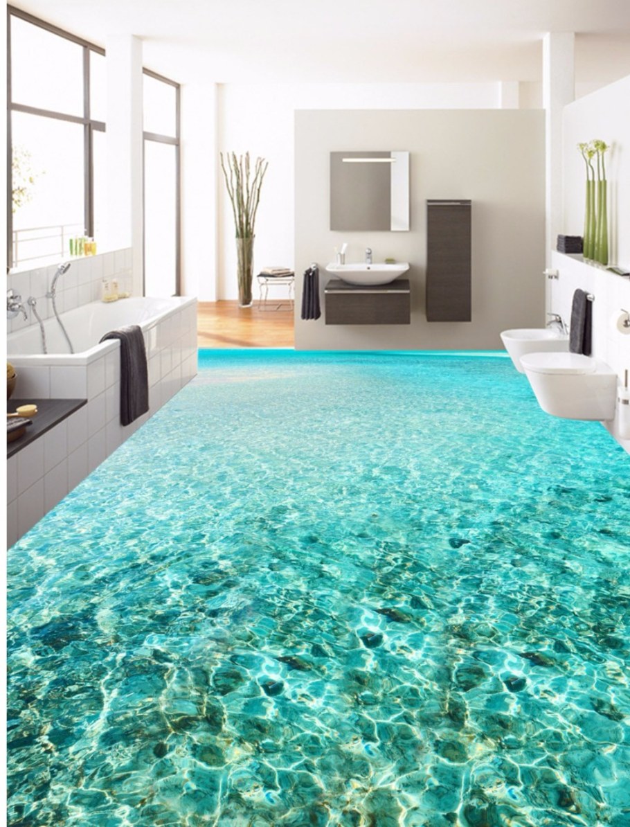 Пол наливной 3д самовыравнивающийся