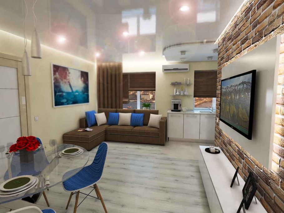 Двухкомнатная со смежными комнатами