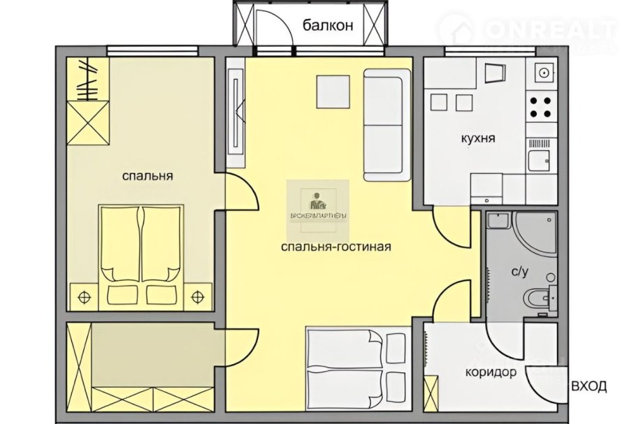 Интерьер трехкомнатной хрущевки