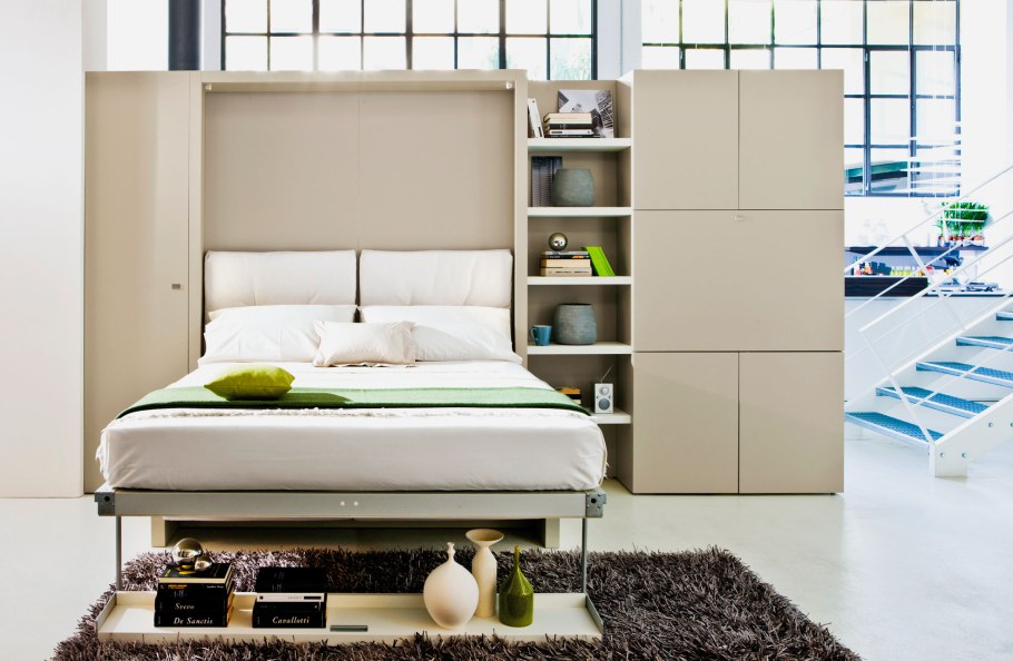 Шкаф кровать диван двуспальный Olissys Loft Edition