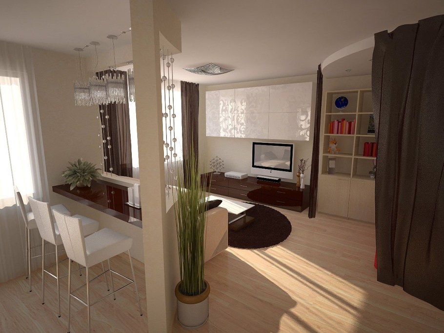 Хрущёвка 2 комнатная перепланировка в студию