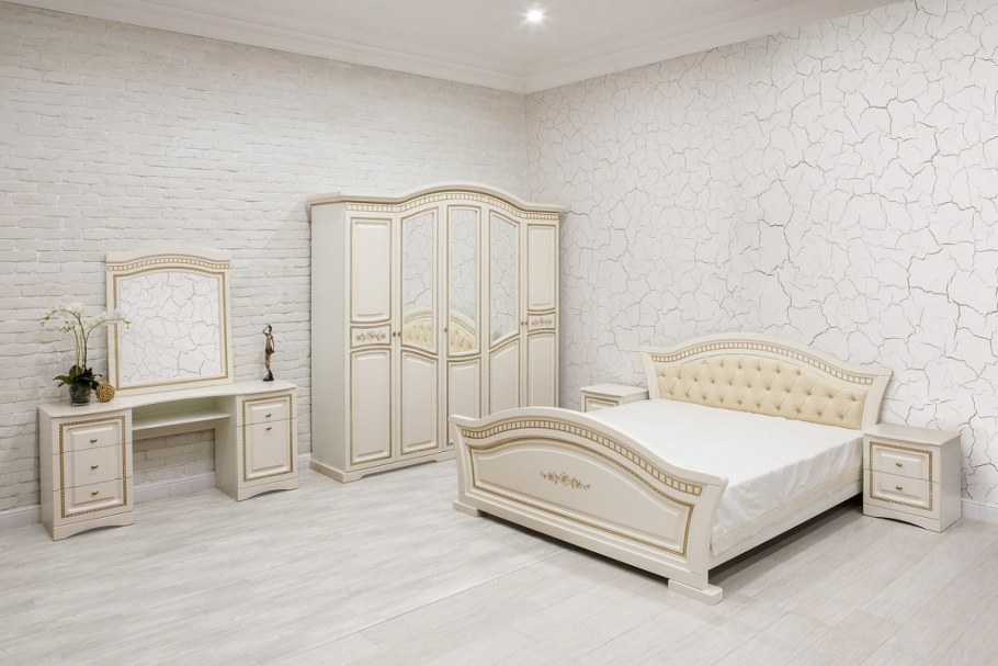 Спальня Венеция слоновая кость