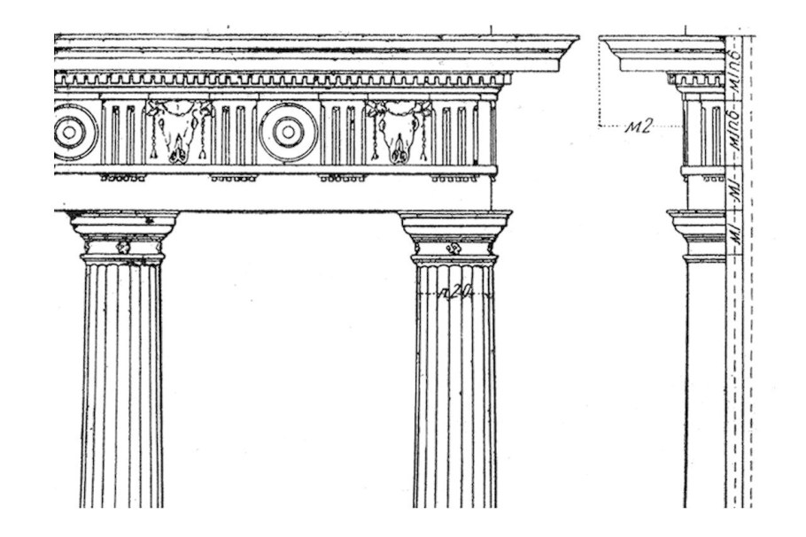 Греческий карниз архитектура