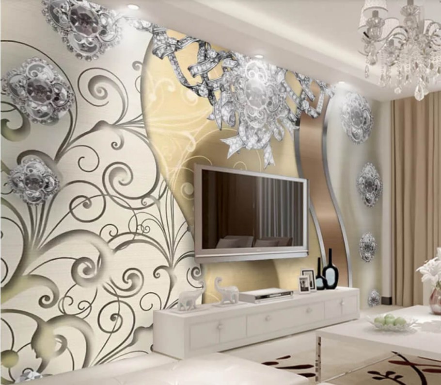 Красивые фотообои для гостиной