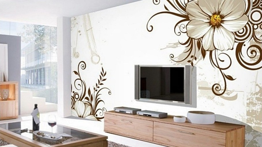 Рисунок на стену в гостиную