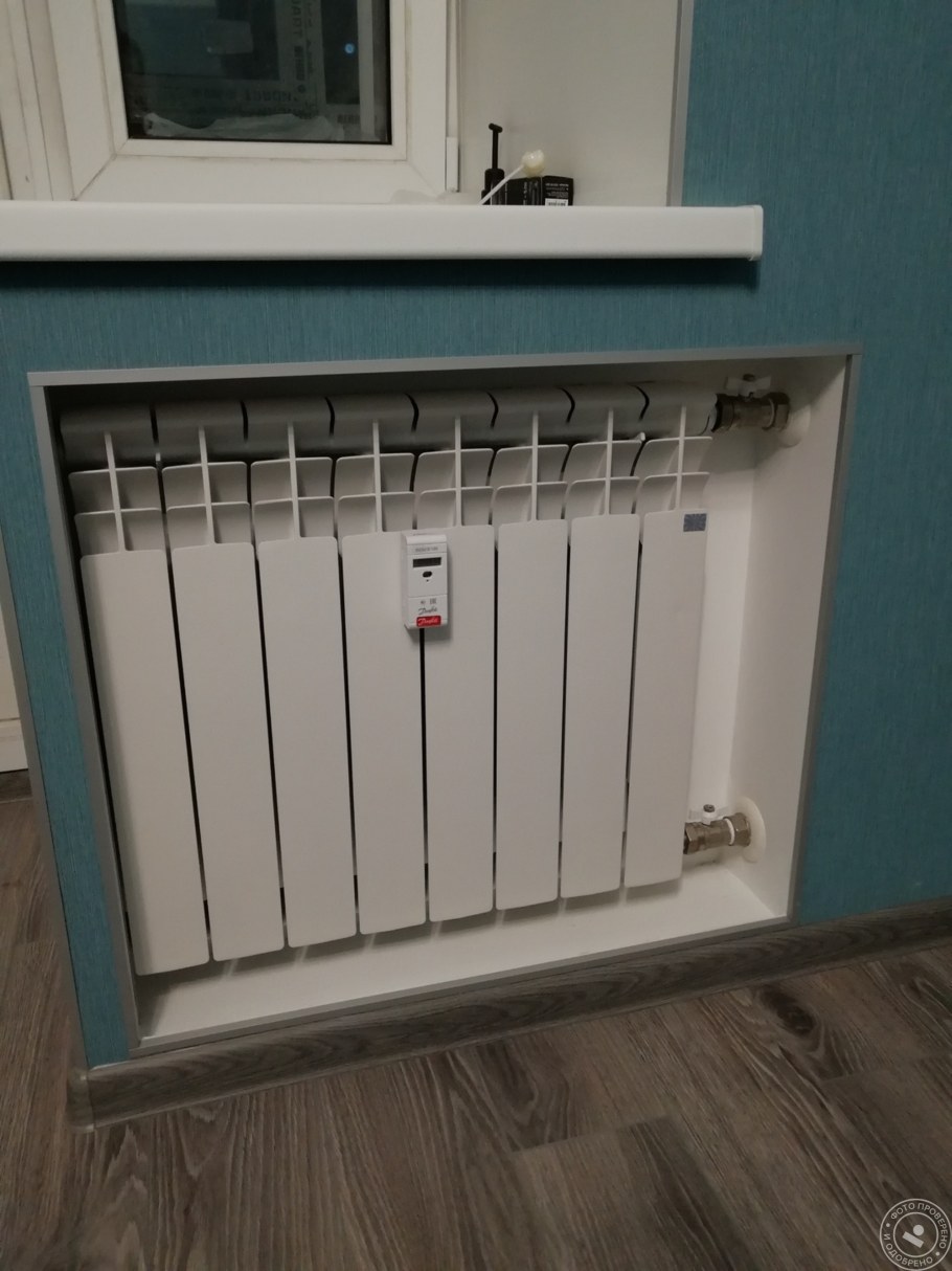 Короб под радиатор отопления