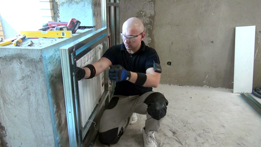 Обшивка батарей отопления гипсокартоном