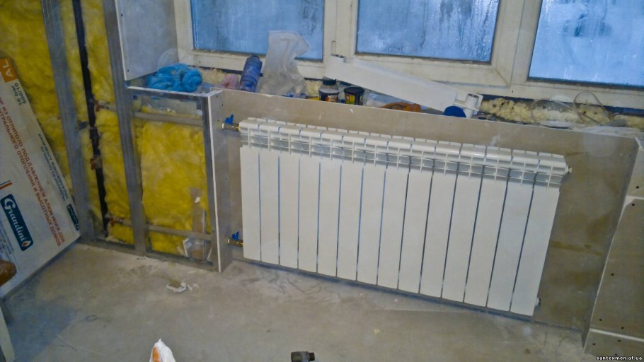 Зашивка труб радиатора