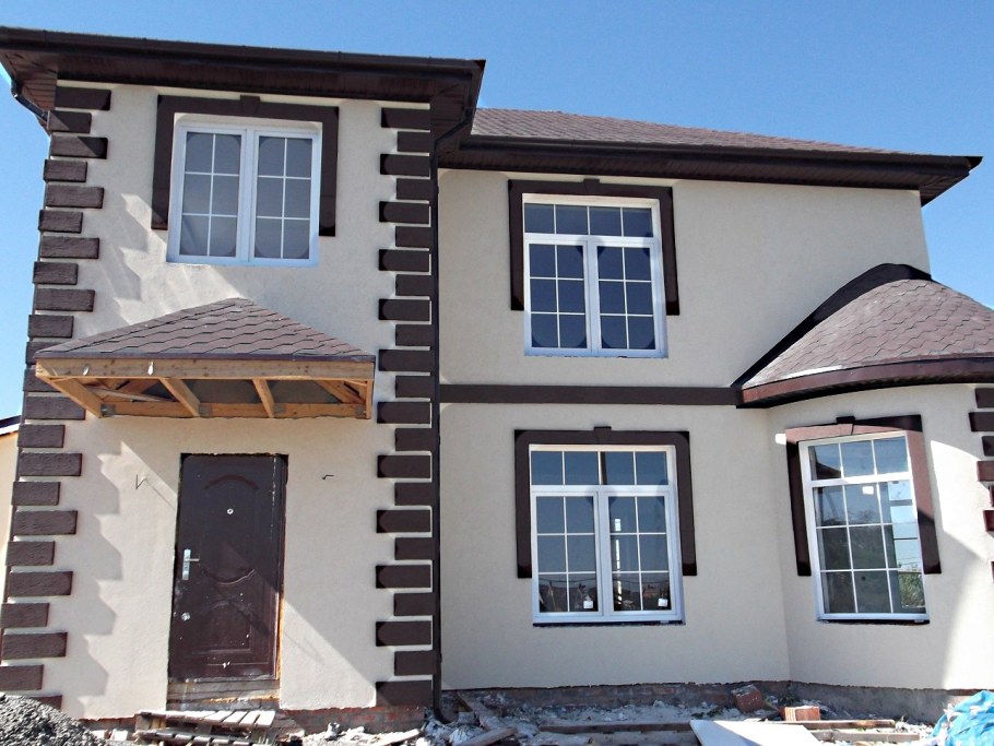 Фасад короед технология