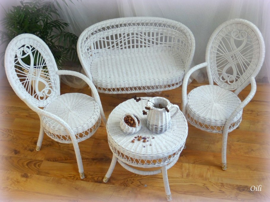 Плетеная мебель для кукол