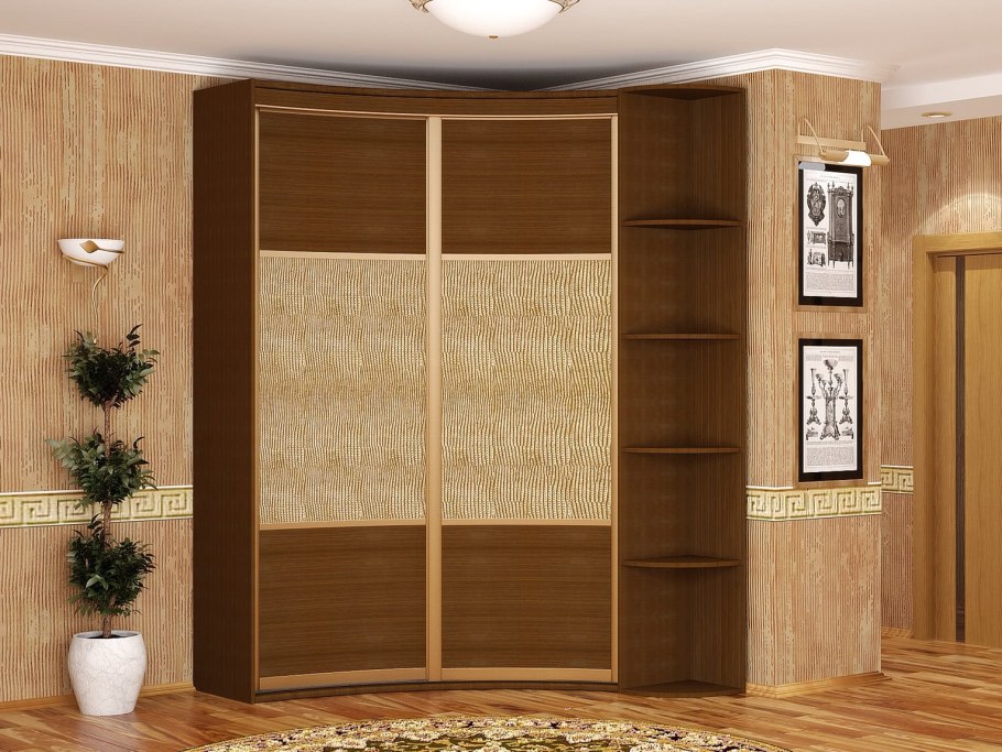 Угловой шкаф-купе Гарант-2ф BMS