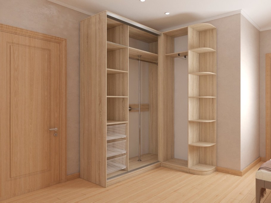 Угловой шкаф-купе в прихожую