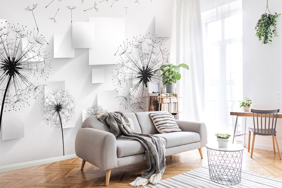 Фотообои черно белые на стену