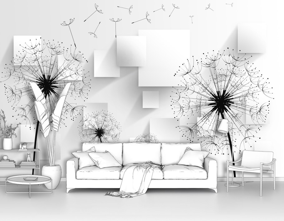 Обои флизелиновые одуванчики