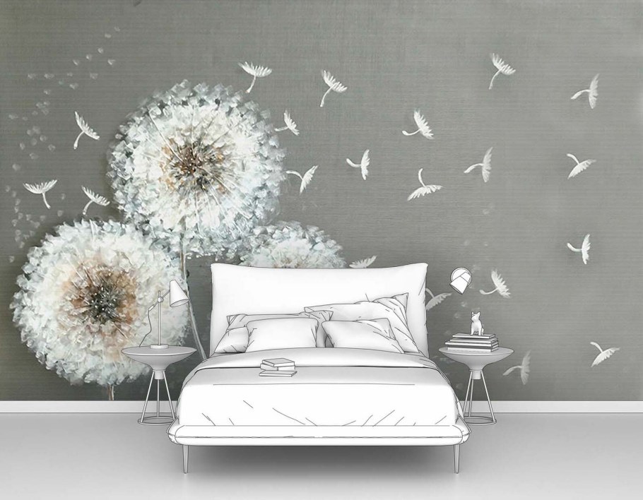 Фреска одуванчики