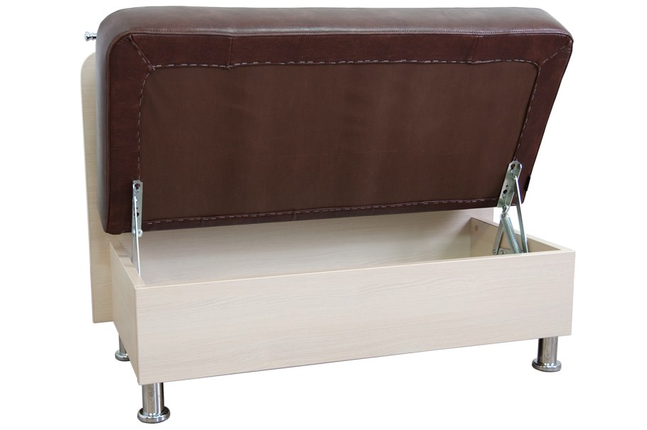 Диванчик на кухню прямой с ящиками для хранения