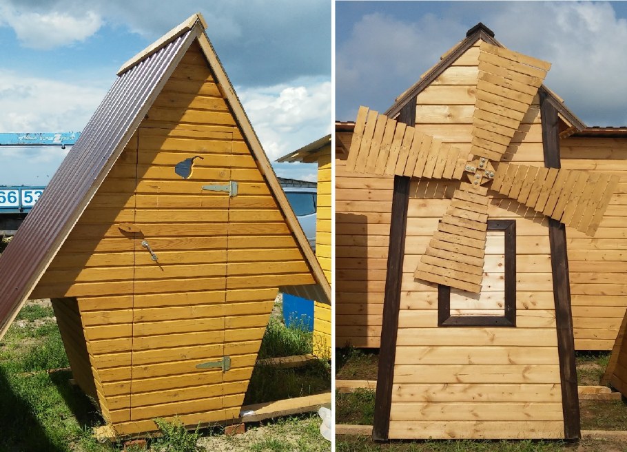 Туалет дачный деревянный чертеж с размерами