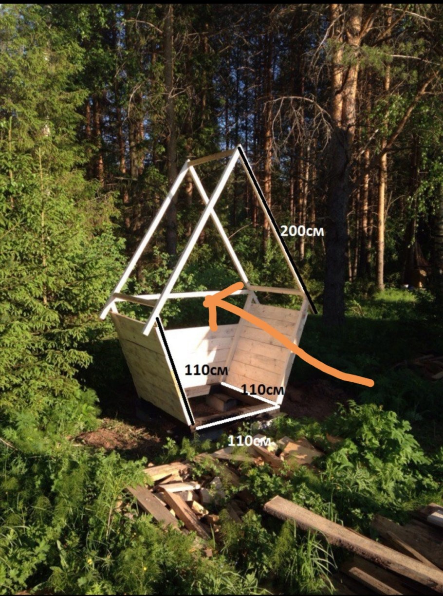 Туалет дачный