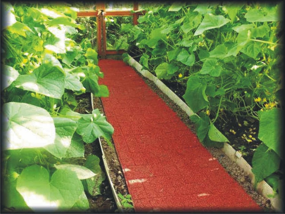 Настил между грядками