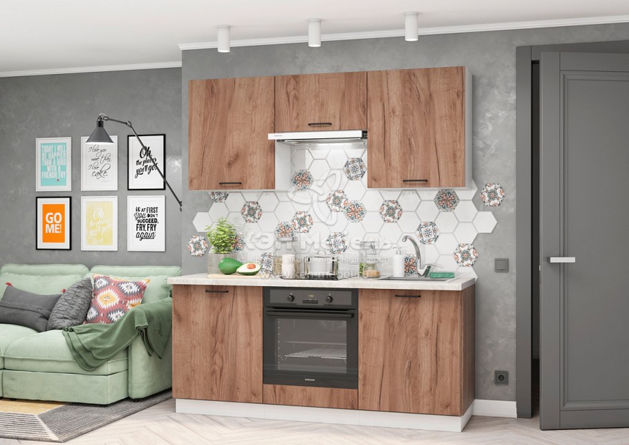 Дуб крафт белый 5457 кухня