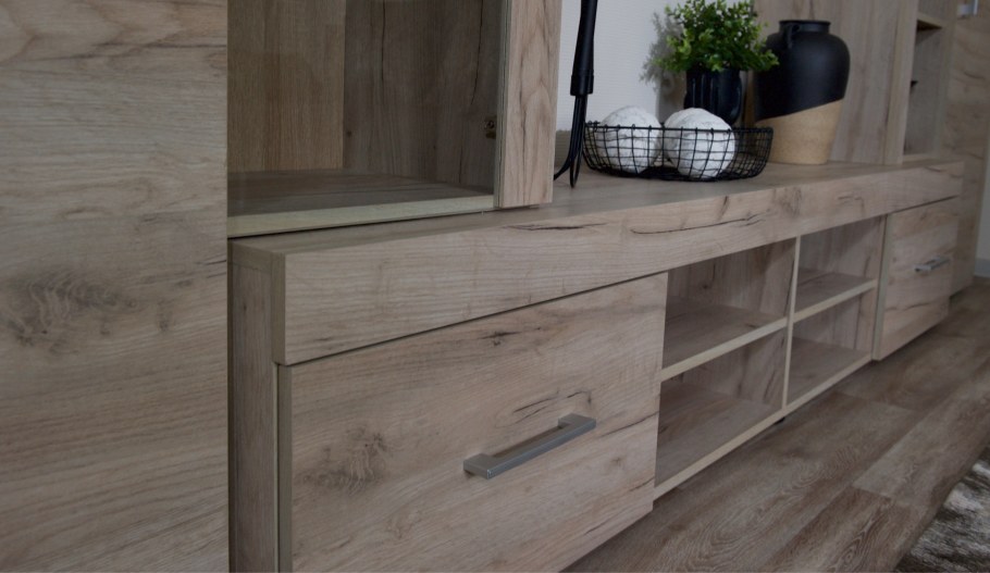 Стенка Империал джерси дуб крафт/серый