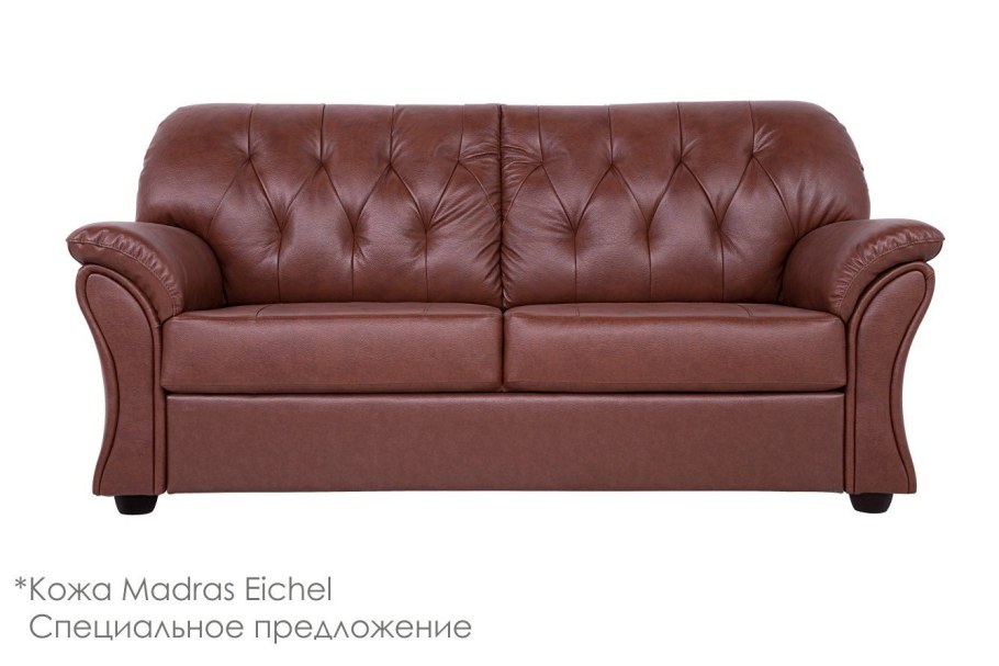 Диван Ванкувер 3р (Madras, Eichel 6030-y 70 r, кожа,
