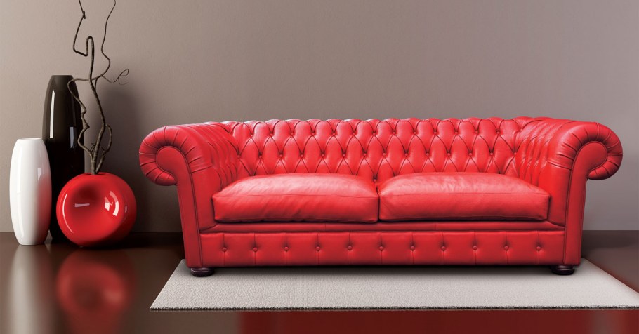Шикарный красный диван