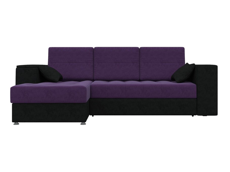 Диван угловой АРТМЕБЕЛЬ Атланта микровельвет бежевый левый