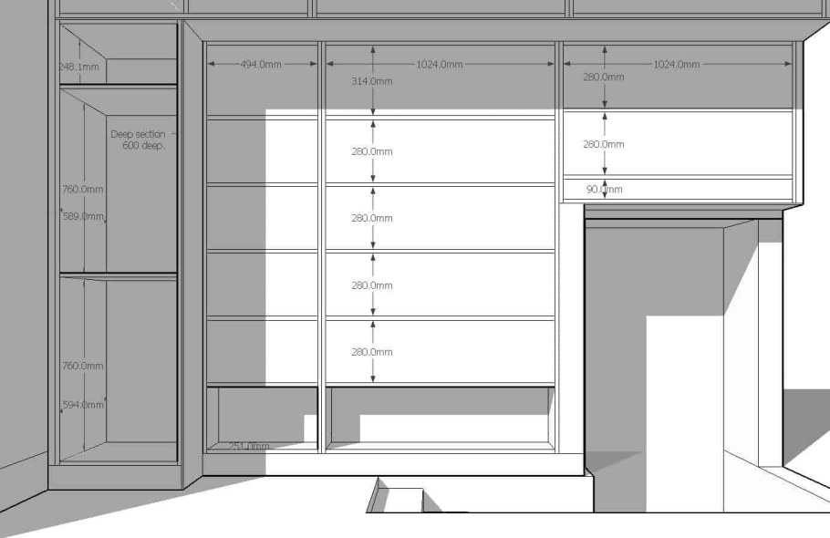 Шкаф купе 2300 ширина наполнение