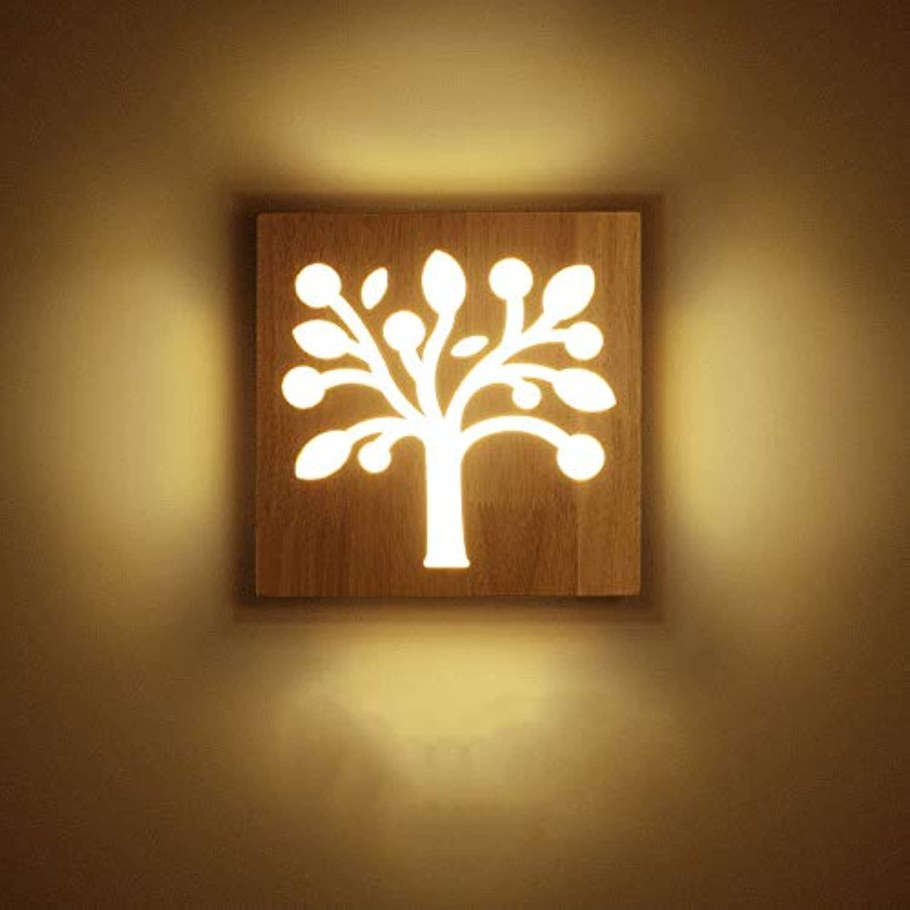 Светильник дерево на стену