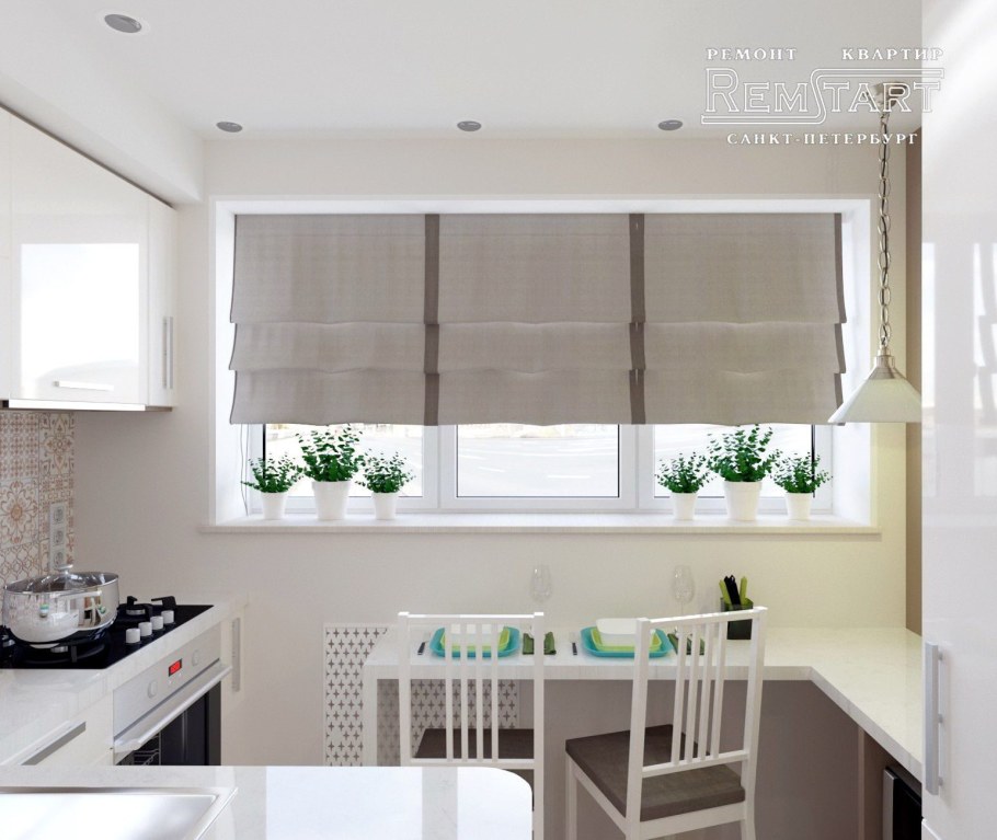 Кухня в доме корабль