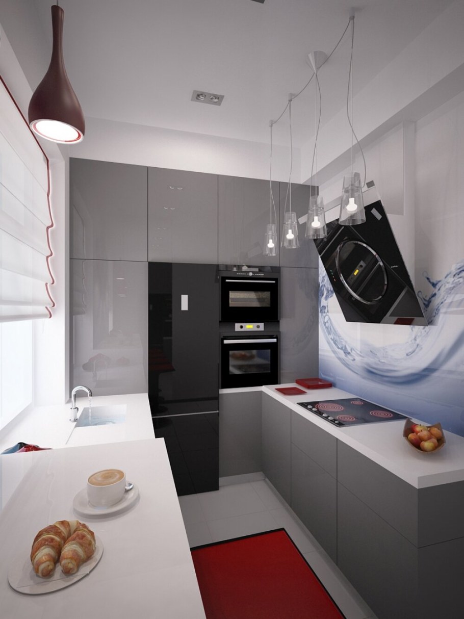 Кухня 6м2 угловая планировка