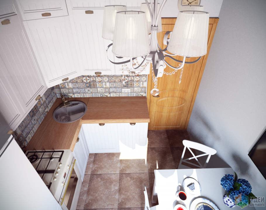 Интерьер маленькой кухни 5 кв.м