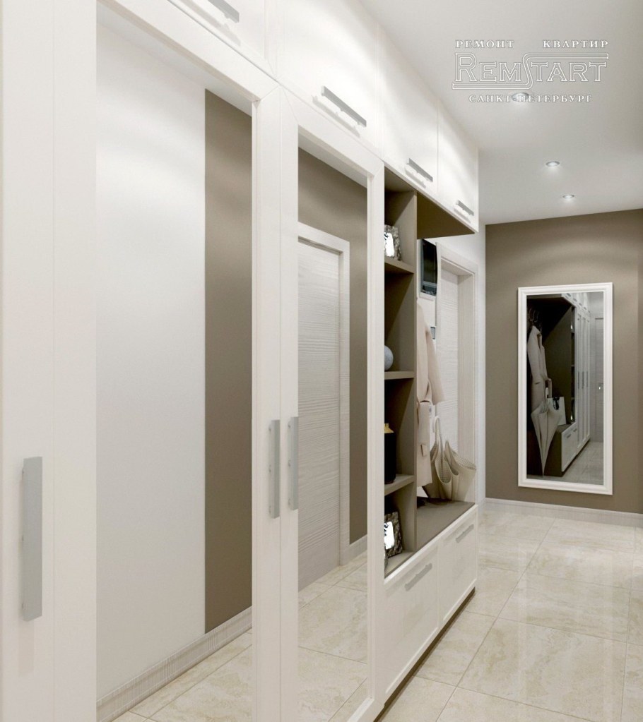 Проекты прихожих с длинным коридором