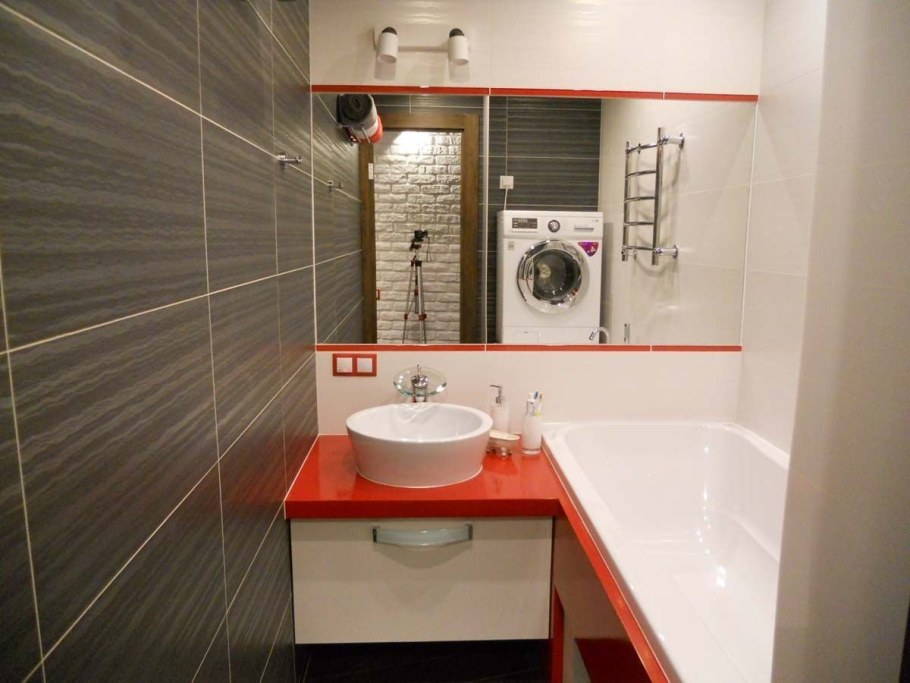 Ванная в доме корабль