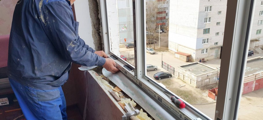 Окна ПВХ установленные