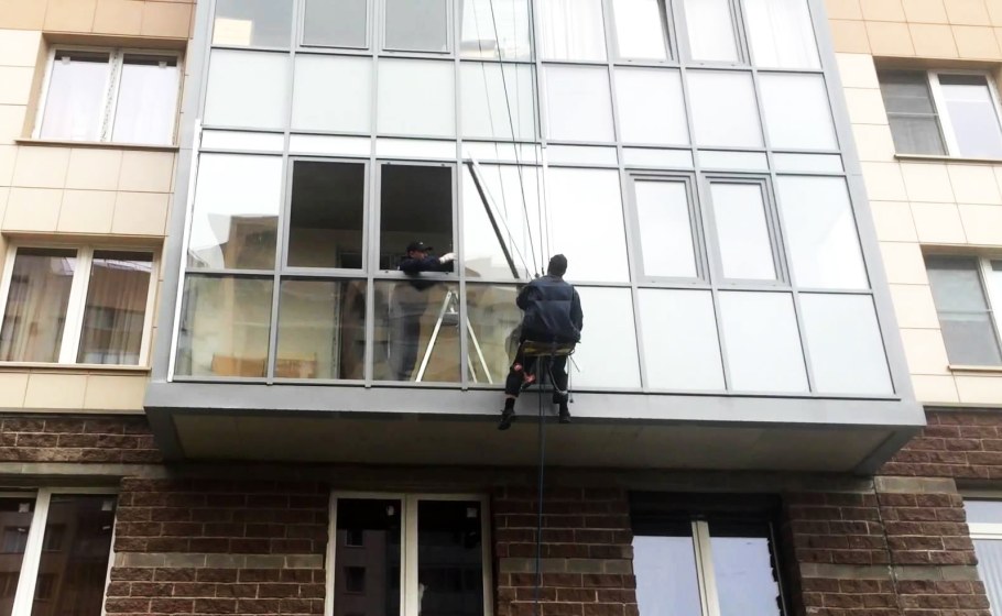 Монтаж алюминиевых окон