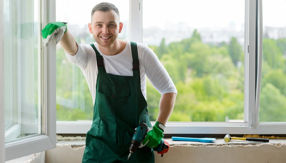 Крепление алюминиевых окон