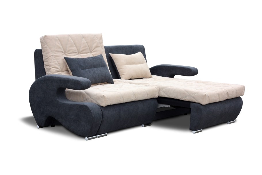 Диван с регулируемой спинкой и подлокотниками