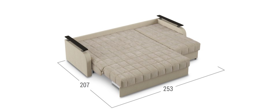 Диван прямой Карина Cacao аккордеон