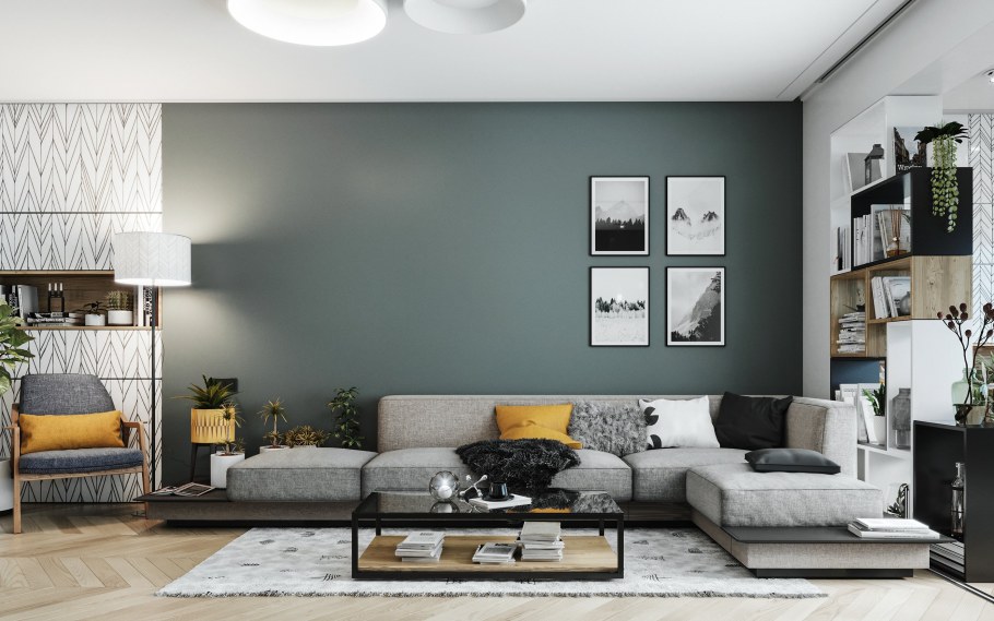 Стиль Сканди в гостиной