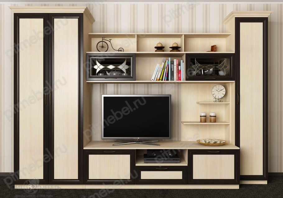 Стенка Каспий венге/дуб сонома