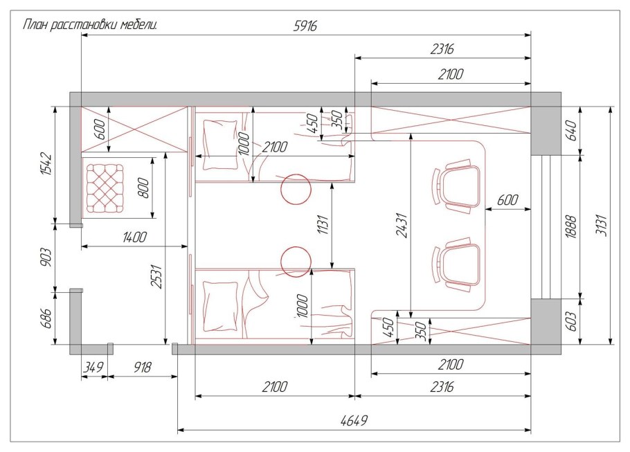 Планировка спальни эргономика