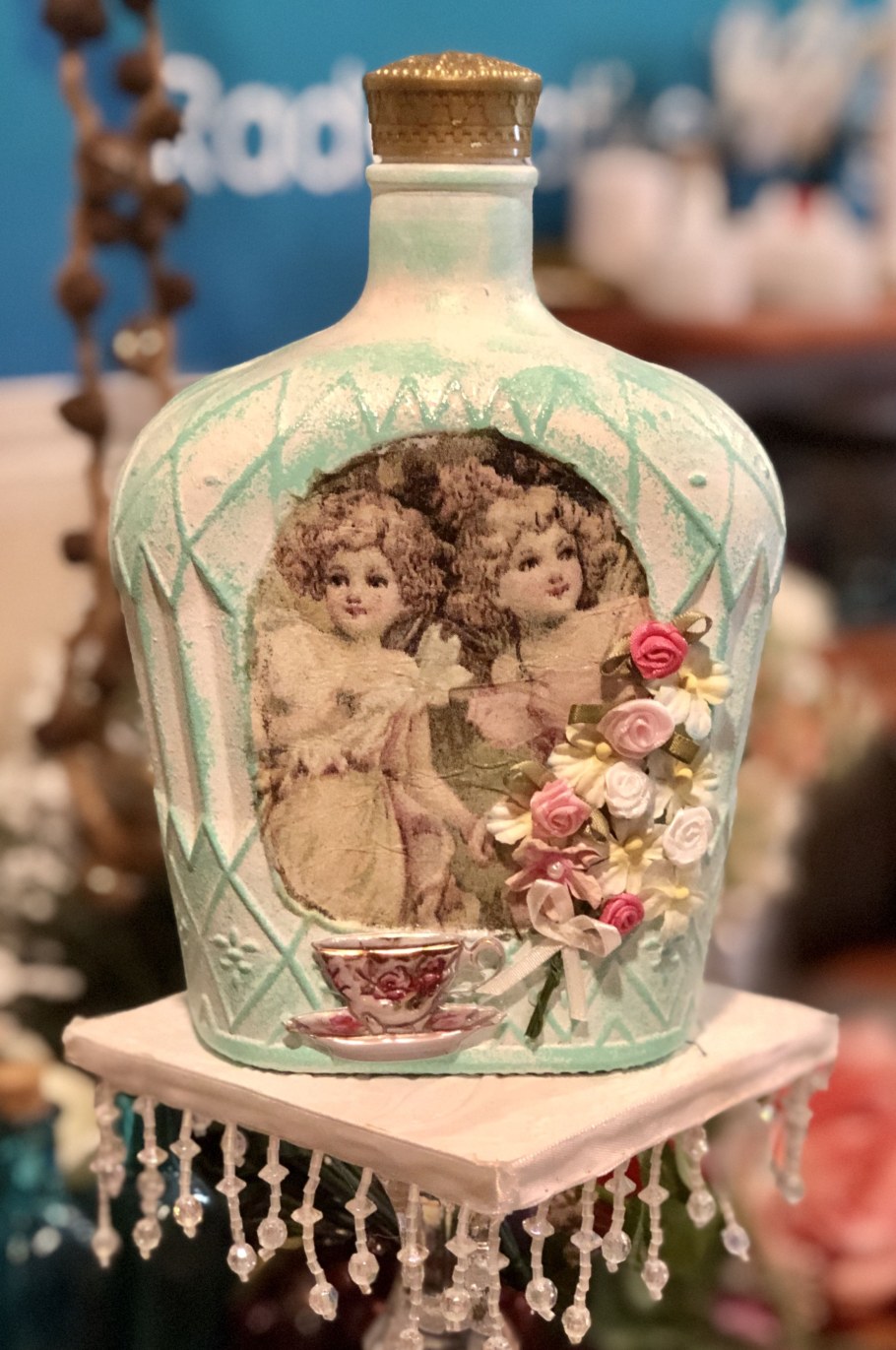 Декор бутылок в стиле Прованс