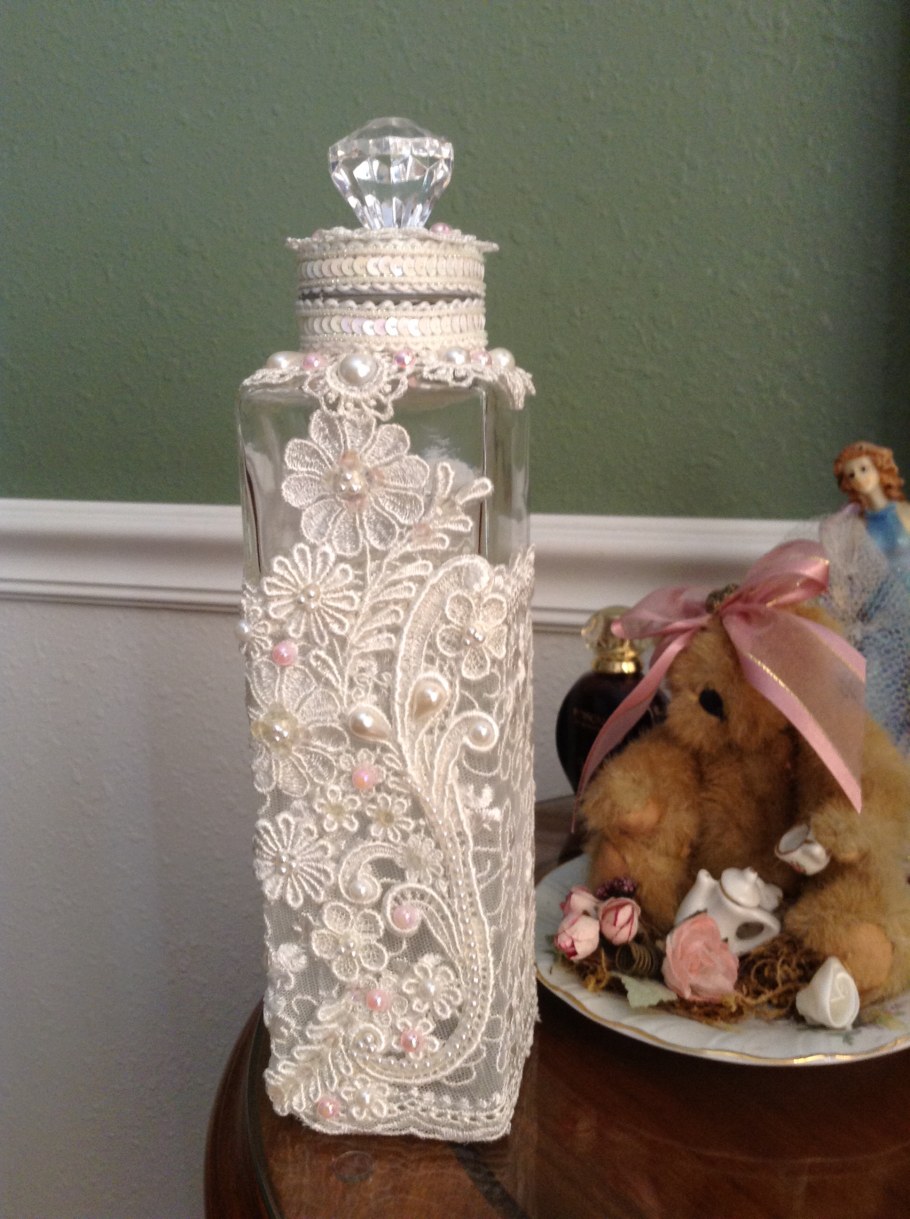 Винтажный декор бутылок