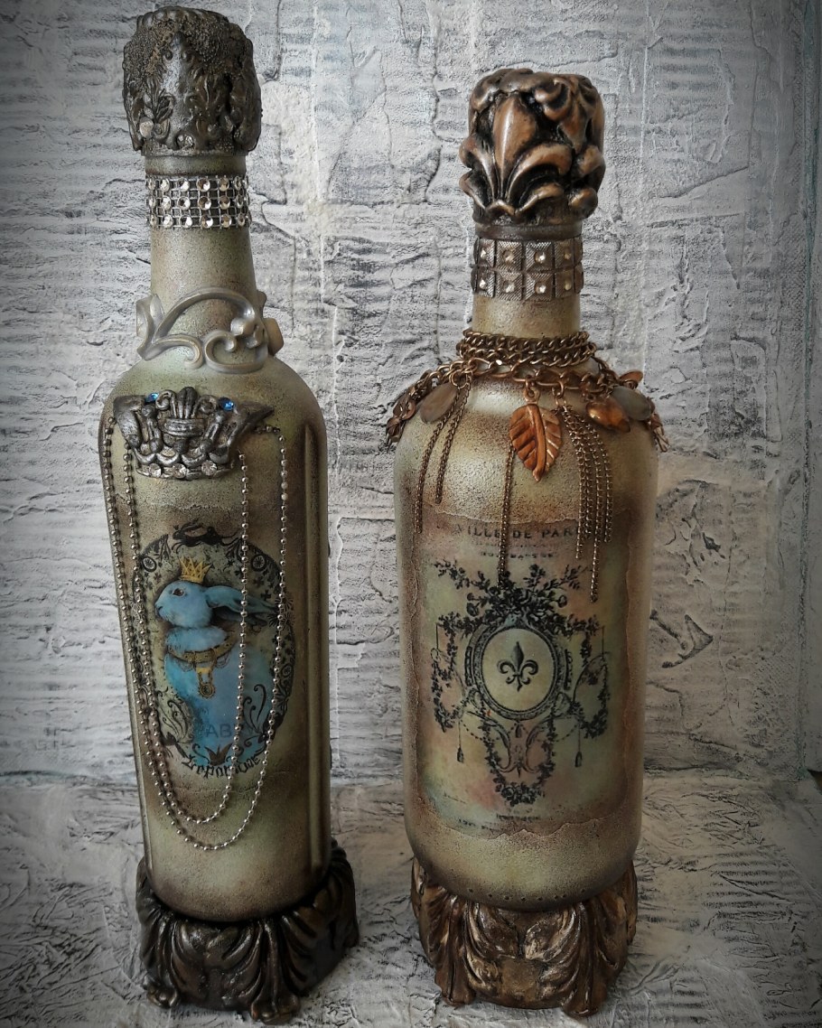 Альтер скрап бутылки мастер класс