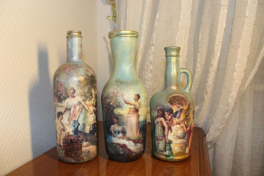 Анна Кохан декор бутылок